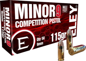 ELEY MINOR 9 COMPETITION 9MM - 115GR FMJ 50RD 20BX/CS