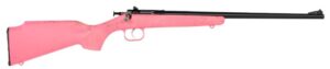 CRICKETT RIFLE G2 22LR PINK - SYNTHETIC/GOLD WEB BLUED