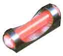 TRUGLO SIGHT LONG BEAD 3MM - THREAD FIBER OPTIC RED