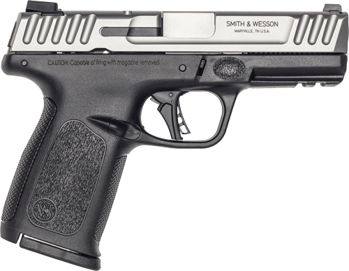 S&W SD40 2.0 40SW 4" FS 14-SH - SILVER SS SLIDE/BLACK POLYMER - Image 2