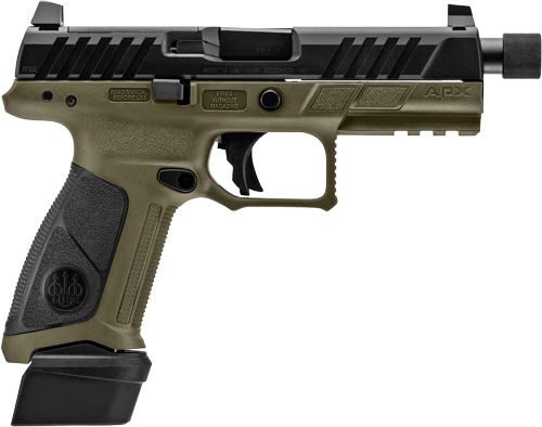 BERETTA APX A1 FS 9MM 4.8" - 21RD OD GREEN BLK POLY THREAD - Image 4