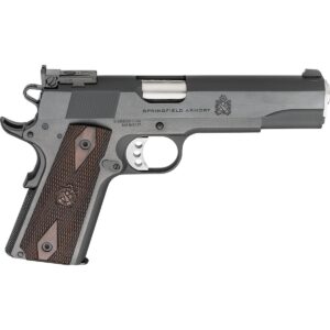 Springfield 1911 Garrison Target Handgun 45 Auto 7rd Magazine 5'' Barrel  Adjustable Rear Sight