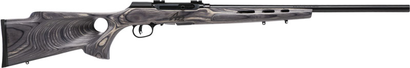 SAVAGE A22 22WMR HVY BBL 22" - ACCU TGR BLU/GRY LAM T-HOLE