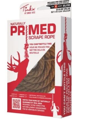 TINKS PRIMED SCRAPE ROPE - 32" KNOTTED