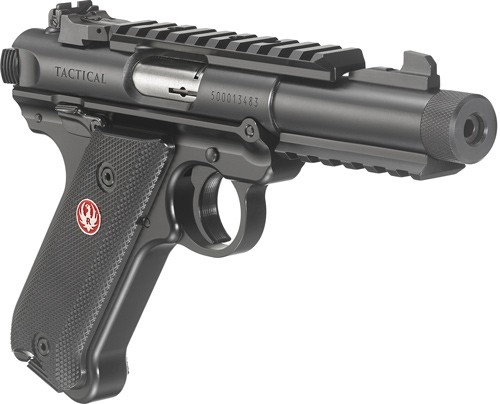 RUGER MARK IV TACTICAL 22LR - 4.40" ADJ. THREADED BBL SYN. - Image 3