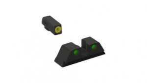 Meprolight ML41231 Hyper-Bright Yellow Ring Front/Green Rear Sights for Kimber DASA Revolvers