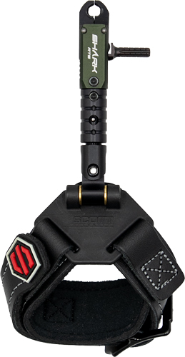 SCOTT RELEASE SHARK RTS DOUBLE - JAW BLACK LEATHER BUCKLE