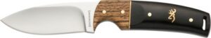 BROWNING KNIFE BUCKMARK HUNTER - 3" BLADE HARDWOOD W/SHEATH