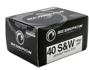 SCORPION 40 S&W - 180GR JHP 20RD 10BX/CS
