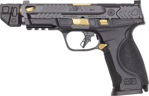S&W PC M&P9 M2.0 METAL 9MM OR - NTS BLACK FR/GOLD PVD BBL TALO - Image 2