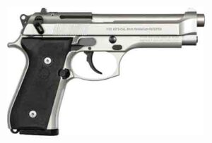 BERETTA 92FS 9MM 4.9" 10RD - INOX BLACK RUBBER GRIPS USA