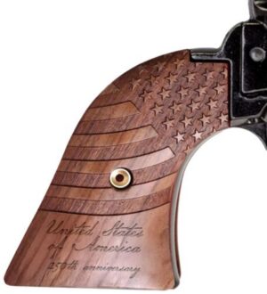HERITAGE 22LR 4.75" FS BLUED - 250TH ANV. WOOD GRIPS