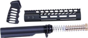 GUNTEC AR15 9" PISTOL BRACE - BUILD KIT & BUFFER TUBE BLACK