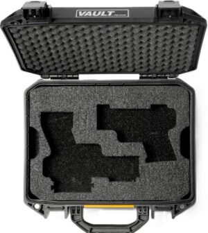 PELICAN PRECUT VAULT FOR 2 - GUNS AND MAGS UNIVERSAL BLACK