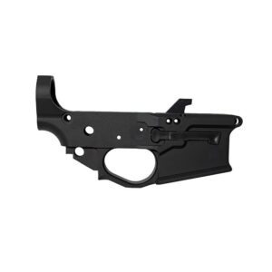 Combat Armory Billet AR-9 Lower Receiver Stripped with Mag Release and Ejector Black