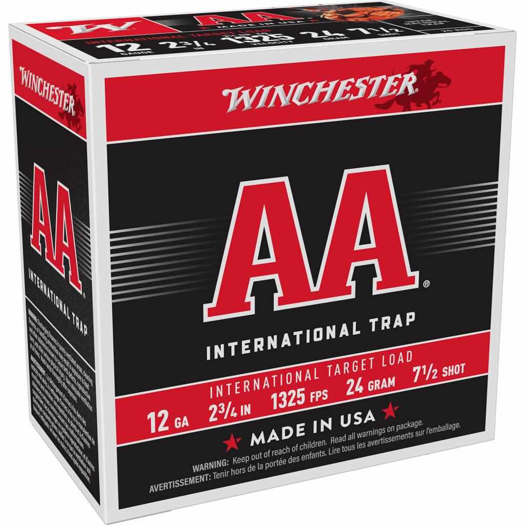 Winchester AA International Target Shotshells 12ga 2-3/4" 7/8oz 1325 fps #7.5 25/ct
