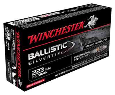 WINCHESTER SUPREME 223 REM - 55GR SILVER-TIP 20RD 10BX/CS