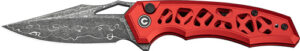 CIVIVI KNIFE ANAAKI 2.98" - SKELETONIZED RED DAMASCUS