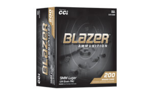 BLAZER 9MM 124GR FMJ 200RD TRAY