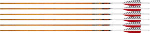 EASTON ARROW 6.5 CARBON LEGACY - 500 4" FEATHER LEFT HELI. 6PK
