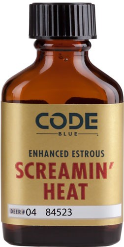 CODE BLUE DEER LURE ENHANCED - ESTRUS SCREAMIN HEAT 1FL OZ.