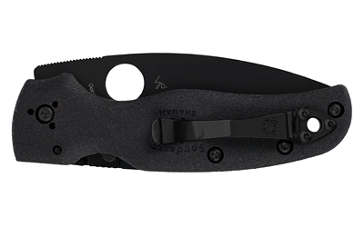SPYDERCO SHAMAN LW 3.58" BLK PLAIN - Image 2