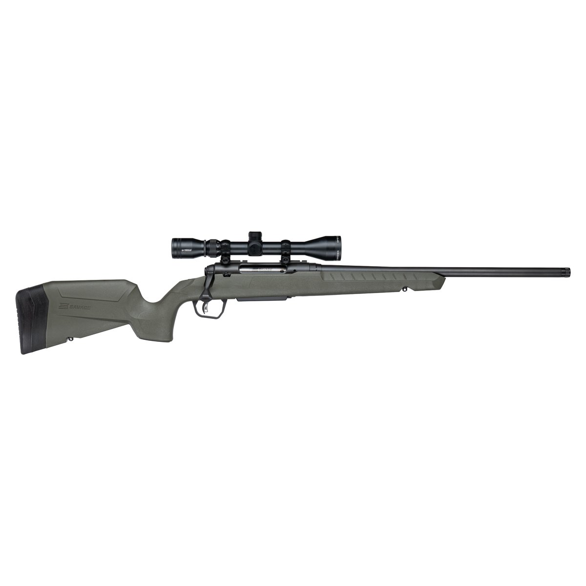 Savage AXIS 2 XP Rifle 25-06 Rem 4rd Magazine 20" Threaded Barrel 3-9x40 Scope Synthetic Green Stock