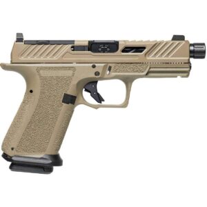 Shadow Systems MR920 Elite Optic Ready FDE Handgun 9mm Luger 10rd Magazines(2) 4.5" Threaded Stainless Barrel Night Sights MA Compliant
